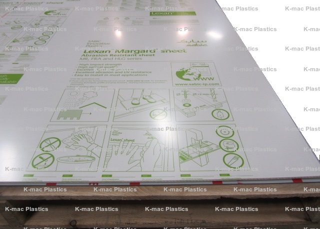 Polycarbonate Lexan MR10 UV Stabilized Sheets, Clear